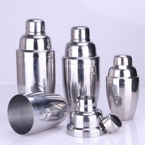 칵테일 쉐이커 믹싱틴 바 용품 칵테일키트 스테인레스 4586EA, 쿠팡49샵 1-칵테일쉐이커-550ml