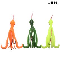 타코웜 참돔타이라바 스커트훅바늘셋트 광어웜 문어웜 꼴뚜기웜, 워터멜론