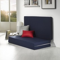 서광퍼니처 3단 접이식 소파베드(더블/HR스펀지), 네이비