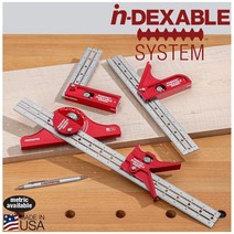 우드펙커스 목공 드릴 로케이터 블레이드 6인치/미국산 정품/Woodpeckers in-DEXABLE DOUBLE SQUARE, 1개