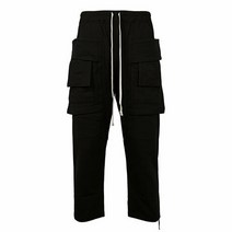릭오웬스 명품릭오웬스 22FW 블랙 다크쉐도우 크리치 카고 팬츠 DU02B4371 RIG 09