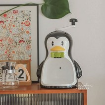 수동 빙수기 면화 얼음 펭귄 백곰 핸드빙수기 가정용 소형 빙수 분쇄기 비주얼, [04] 북극곰 조작