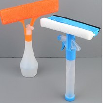 건물 창문창소 분무기 일체형 창문닦이 도구 청소용품 세차 중문 목욕탕거울 베란다 스퀴지, 타원형