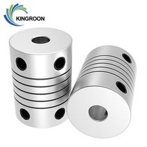 킹룬 KINGROON-3D 프린터 스테퍼 모터 플렉시블 커플링 알루미늄 CNC 조 샤프트 커플러 3D 부품 2 개, [10] 635x635x25mm, 10 6.35x6.35x25mm