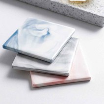 종이컵받침 무드 컵 도자기 홈 카페 커피 잔 홀더 티코스터-72394EA, 블루 원형