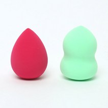 화장퍼프 6color 메이크업 스펀지 5개 set, 물방울퍼프-연핑크(5개)