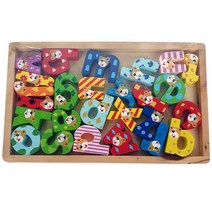 원목ABC놀이/ 어린이학습교구교재 나무블럭 교육놀이완구 장난감 어린이선물