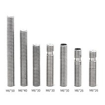 3D프린터 노즐목 M6x50 1.75mm 롱타입 26mm ~ 50mm-- 두께선택, M6 * 30（테프론튜브 미포함）