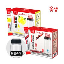 꽃샘 콤부차 2종선택 레몬 세븐베리 아이스보틀증정, 꽃샘 콤부차 레몬 1곽