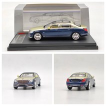 1/64 Mercedes-Benz 마이바흐 S560 및 S680 합금 자동차 모델, 블루 블루 골드 더블 파이트 F548