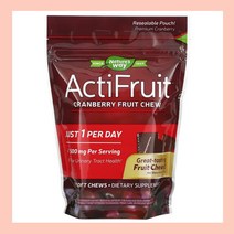 Natures Way 네이처스웨이 크랜베리열매추출물 디만노스 디마노스 D-맨노스 500mg 20소프트 츄 Cranberry Fruit Extract D-Mannose