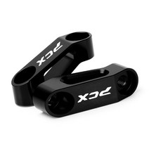 PCX 카울 2022 혼다 오토바이 백미러 확장 마운트 브래킷 홀더 PCX150 PCX 125 150 160, 05 Black