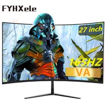 27 인치 VA 2k 165hz 커브 스크린 게이밍 모니터 1MS PC LCD 디스플레이 데스크탑 HDMI/DP 지원 동기화, 한개옵션0