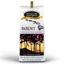 하와이안 아일스 코나 커피 토스티드 헤이즐넛 그라운드 226.8g x 4팩 하와이 Hawaiian Isles Hazelnut, All Purpose Grind