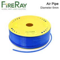 파이프 절단기 Fireray 공기 공기 호스 외경 6mm 6x4mm pu 튜브 공기 압축기 co2 레이저 조각, 푸른, 1미터