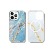 Sonix x Care Bears 아이폰 13 프로 맥스 / 12 맥스용 케이스 | MagSafe와 호환 3m(10피트) 낙하 테스트 데이드림 5756057146, Marble - Ice Blue Marble (MS)