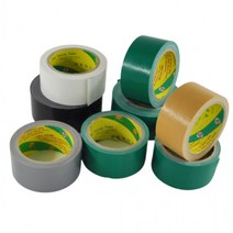 천면테이프 50미리 전단지 가정 산업 포장 이사 백면/흑면/회색면/황면, 흑색50X25