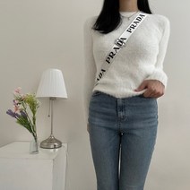 VANANA2 여성 비비드 데일리 페미닌 청순 앙고라 라운드넥 니트 6color