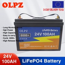 고성능 24V LiFePO4 Battery 300Ah 200Ah 100Ah Built-in BMS Lithium Iron Phosphate Cell 6000 Cycles For G, [03] 24V100AH, 1개