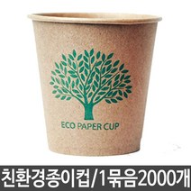 ECO 무형광 종이컵 천연펄프 크라프트 일회용 _078979EA zoeyloop*8156898BV, 1, 본상품선택, 1