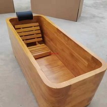 반신욕조 나무 튼튼한 홈스파 팬션 오크, 1400x650x600