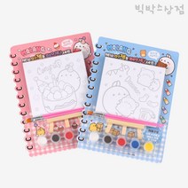 3000 몰랑 NEW 이젤 페인팅 세트 1p 랜덤 최신상 색칠놀이 물감놀이 몰랑이색칠 어린이이젤 방과후, 희야행복이네 단품(랜덤)