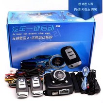 12V 자동차원격시동 장치 경보기 원격제어 장치키 시동, L, 1개