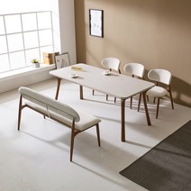 홈앤힐 베움 애쉬원목 통세라믹 6인 식탁 테이블, [베움] 6인 식탁테이블(단품)