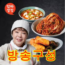 김수미 엄마생각 김치 3종세트 (포기5kg/총각 2kg/나박 2kg) 총 9kg