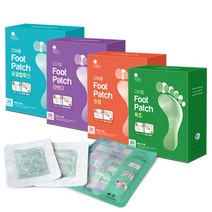 에센스네이쳐 다아름 밴드형 발패치 20매입 4종 모음, 유칼립투스