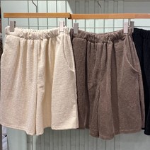 왕골 반바지)골덴반바지 코듀로이팬츠 골덴바지 겨울 도톰원단 골지반바지 허리밴딩반바지 겨울반바지
