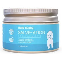 애견 프로바이오틱스 HELLO BUDDY Dog Salve-ation 오가닉 스킨 릴리프 for Dogs ampamp 고양이 - 프리미엄 해바라기 올리브 오일 시어 버터 비타민 E