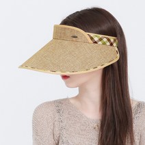 라핑 국내제작 조개 라탄 UV 자외선 차단 썬캡