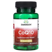 스완슨 CoQ10 30mg 60캡슐, 30 mg, 120 Count