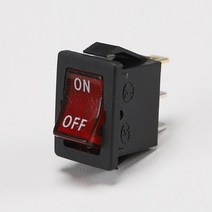 사각 락커스위치 12A DAV-L 적색 ON OFF 가구 조명 매입 DIY 로커스위치