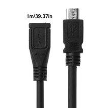 호환 악세서리 호환 화웨이 샤오미 안드로이드 휴대폰 태블릿용 마이크로 USB 암-수 데이터 동기화 연장 케, 05 2m