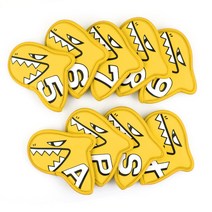 AIMSHARK 에임샤크 팔레트 상어 골프 아이언커버 세트 72shot, 팔레트 아이언커버 옐로우