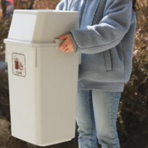 8종 분리수거배출 쓰레기통, 그레이, 60리터