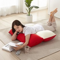 임산부 바디필로우 옆으로자는베개 Zaza 멀티토퍼 필로우 빨아쓰는쿠션 등받이쿠션 찹살떡 딥슬립 죽부인, 레드형