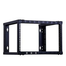 RackPath 6U 벽 마운트 랙 오픈 프레임 48.3cm(19인치) 서버 장비 랙 튼튼한 - 43.2cm(17인치) 깊이