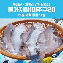 수산물여기요 물가자미(미주구리) 1kg(원물or횟감손질), 1개, 세척원물1kg
