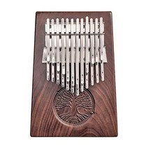 전문 hluru kalimba 34 키 블랙 호두 엄지 피아노 24 키 나무 전체 솔리드 kalimba 소리 없음 구멍 플레이트 보드 mbira, 24키