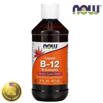 나우푸드 비타민 B12 액상 비타민 B군 비군 4fl oz 237ml 비타민 C 씨 함유, 1개, 기본