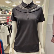디즈니골프 S/S 봄 여름 여자 PK 카라 반팔 티셔츠 여성패션 여성의류 골프의류 디즈니골프웨어 여성골프웨어 여자골프의류 DMN2LTCS0S32 BK