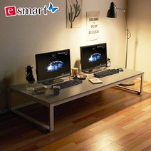 좌식 2인용컴퓨터책상 1600x800, 카페애쉬-화이트다리