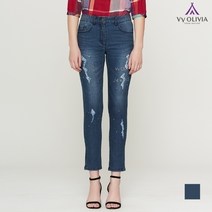 올리비아로렌 비비핫픽스 디스트로이드 데님팬츠 VVCMPUM3111
