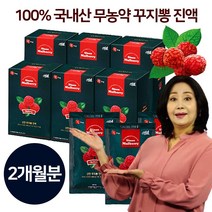 100% 국내산 홍여진의 당당한 신안 꾸지뽕 진액 2개월 4개월분 꾸찌뽕 열매 즙 차, 60포