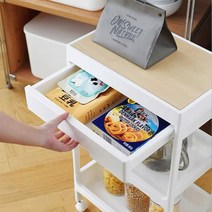 우드 서랍 트롤리 카트 이케아 트롤리, 4단