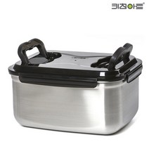 키친아트 피앙세 스텐 304 김치통 핸디 4종/밀폐용기/반찬통/4종중 택 [더 까사], 핸디 1호