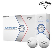 캘러웨이 슈퍼소프트 골프볼 2피스 12p, 화이트, 1개